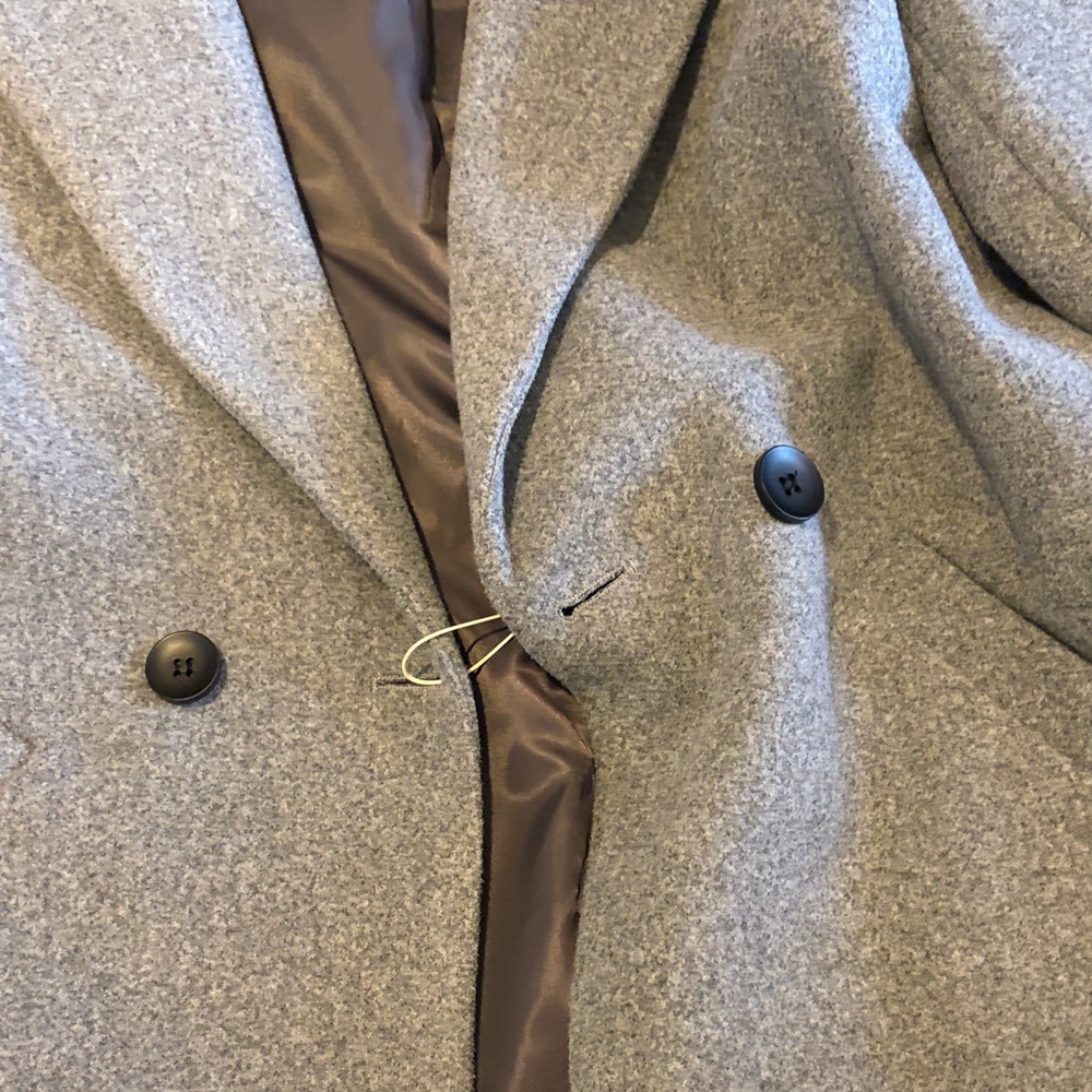 NWT Gray Wool Blend coat - Picture 3 of 3